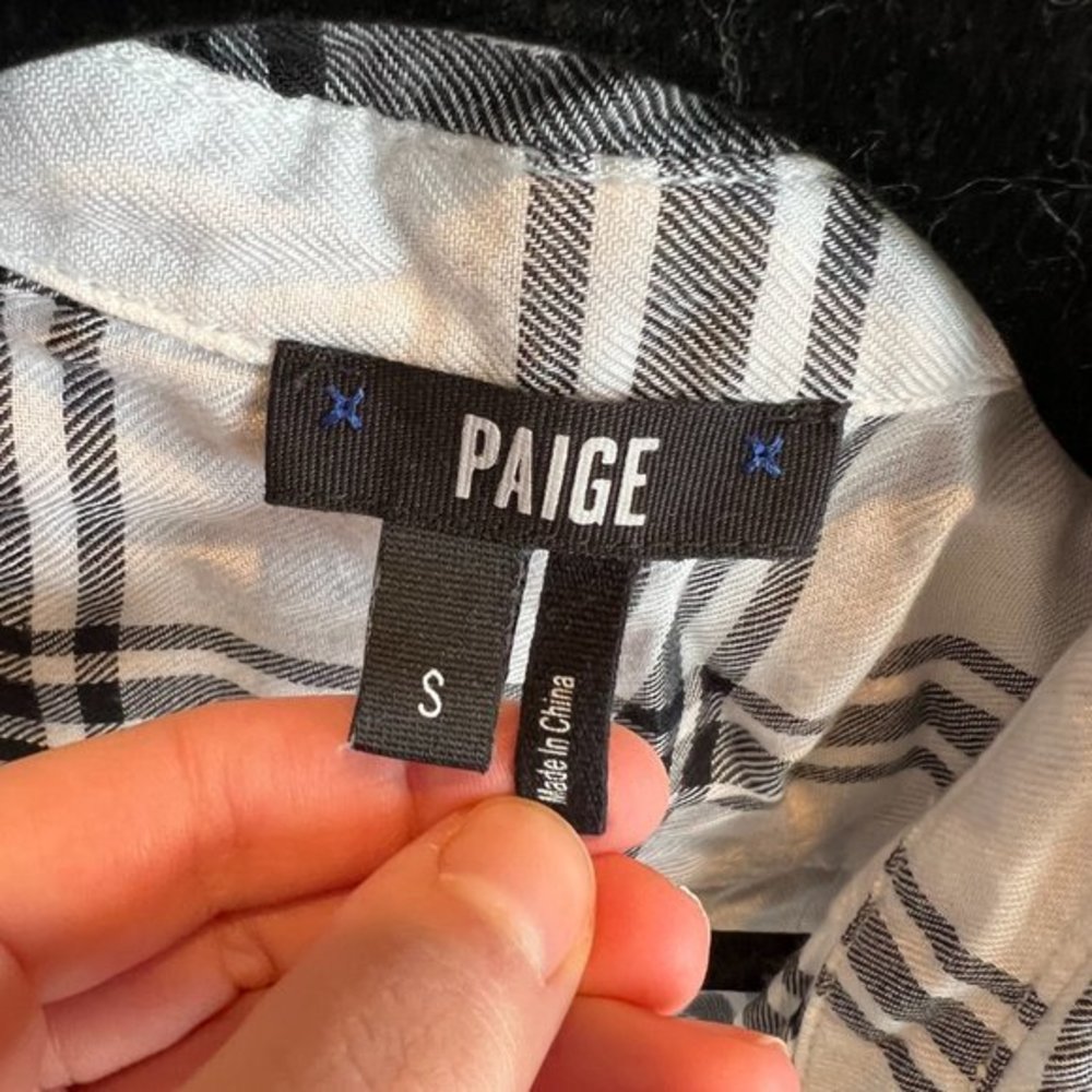 Paige long sleeve plaid‎ top - Picture 3 of 4